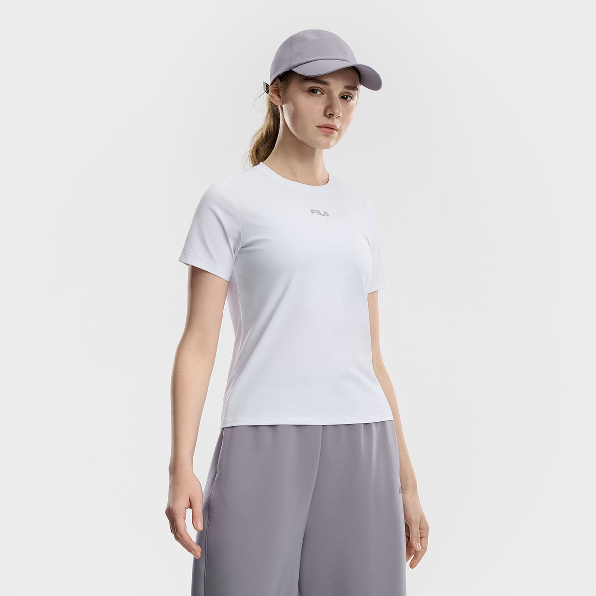 FILA WOMEN'S FITNESS Knitted Short Sleeve Top
