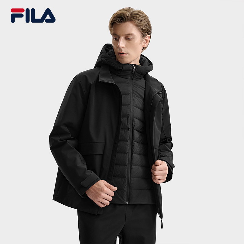 FILA CORE LIFESTYLE WHITE Men 2-piece Down Jacket