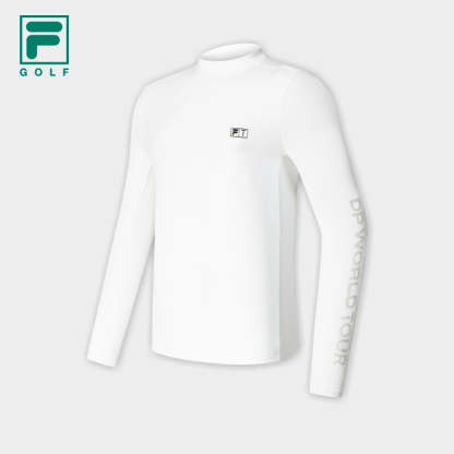FILA CORE ATHLETICS GOLF Mens Long Sleeve Tee in White