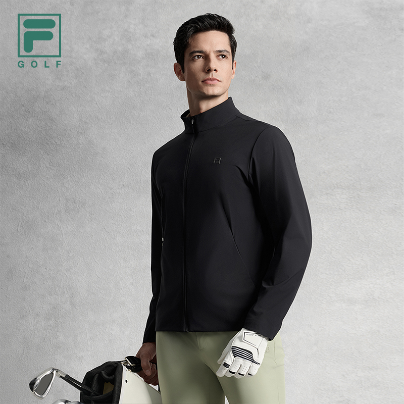 FILA CORE ATHLETICS GOLF ELITE GOLF CLUB Men Woven Top (Black)