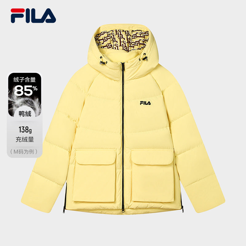 [ FILA ]★Heritage Lightweight Popper  Down Jacket FILA CORE LIFESTYLE HERITAGE CLASSIC MONOGRAM Women Down