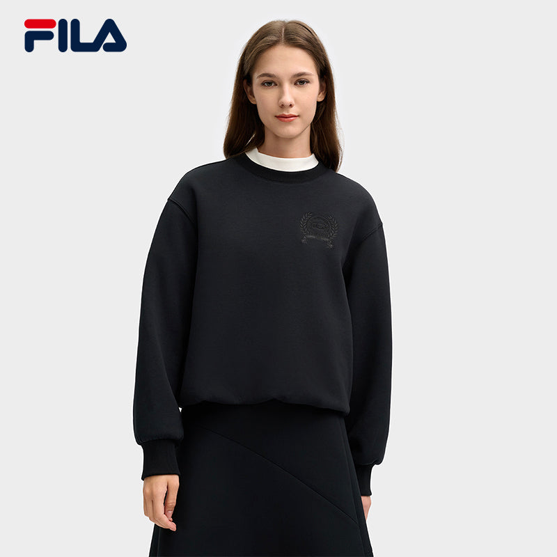 FILA CORE LIFESTYLE MILANO MILANESE SUNSET Women Sweatshirt (Black