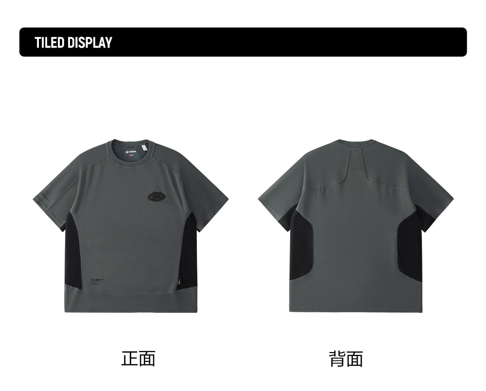 FILA FUSION INLINE URBAN TECH VR IN VIRTUAL REALITY Men Short Sleeves T-Shirt (Grey / Green)