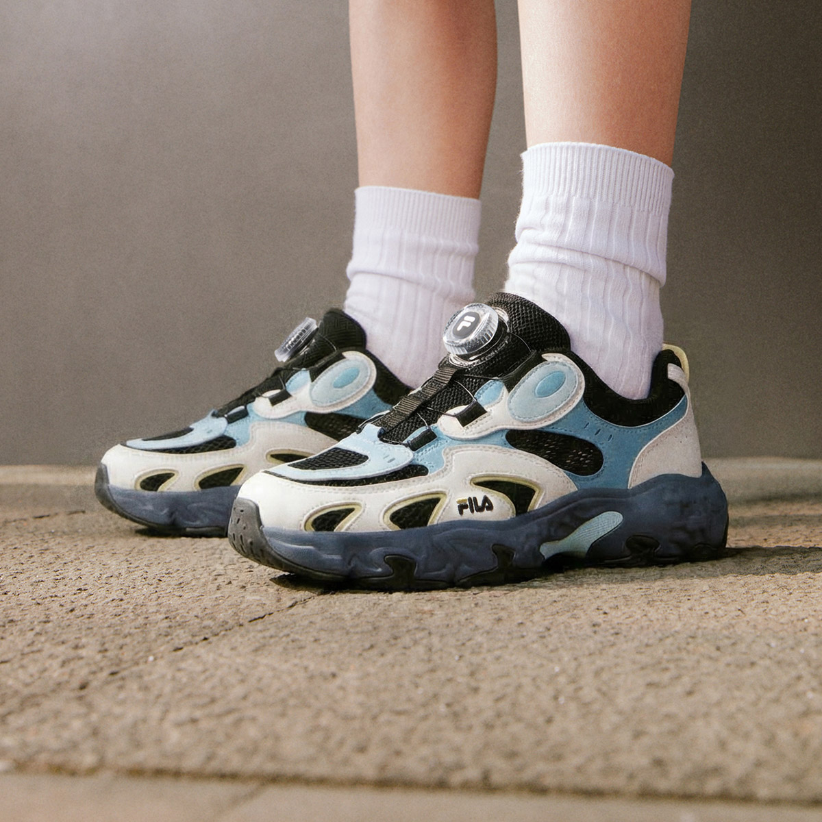 FILA KIDS HERITAGE Boys Retro Running Shoes