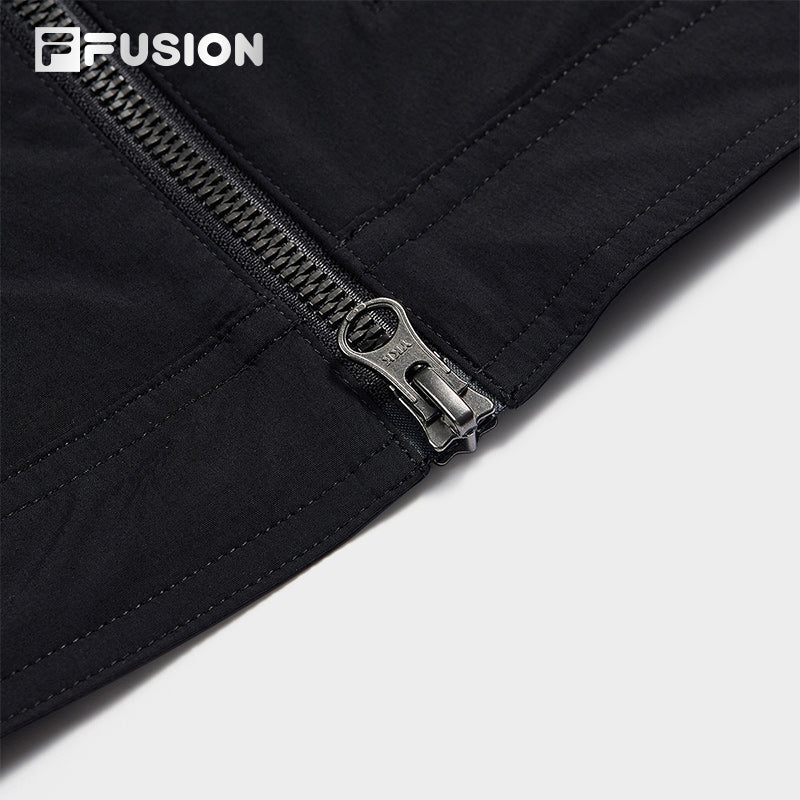 FILA FUSION INLINE X WORKWEAR STREET DOLPHIN Women Woven Top (Black)