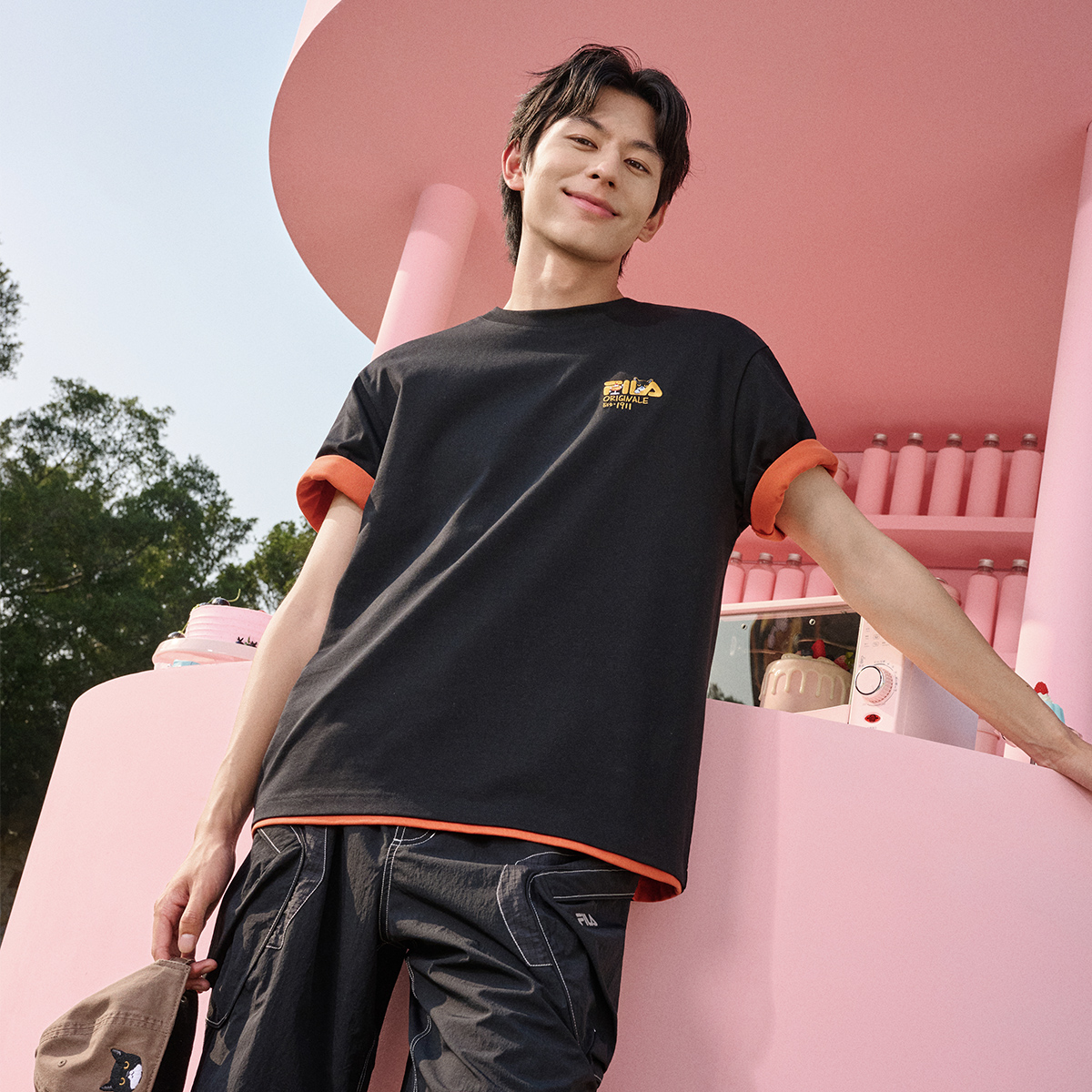 FILA Unisex Knitted Short Sleeve Top
