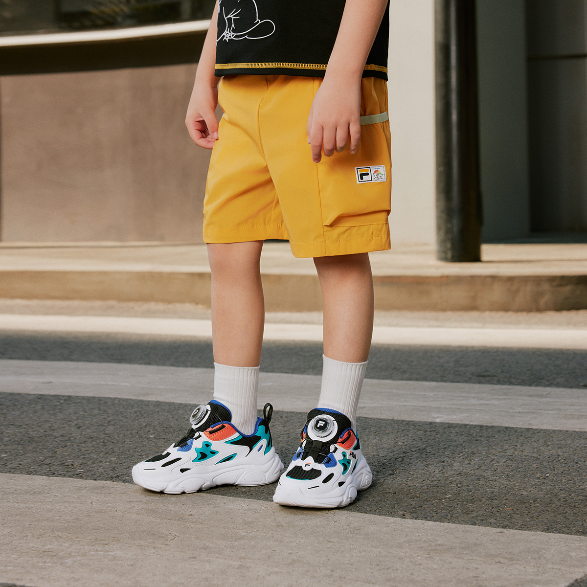FILA KIDS ORIGINALE Boys Woven Bermuda Shorts