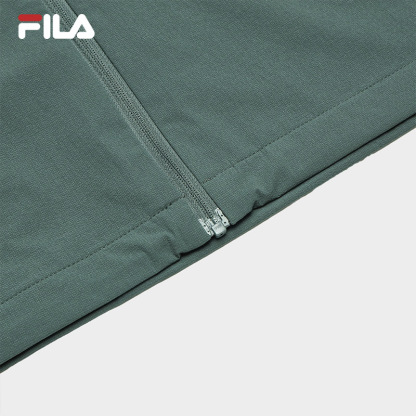 FILA CORE WHITE LINE BLUE Men Woven Top in Green