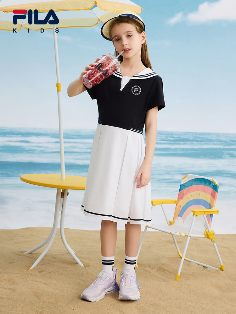 chinese dress ladies Buy Fila Lucrecia Dress White/Peacoat/Chinese Red MD at Amazon.in main image 0