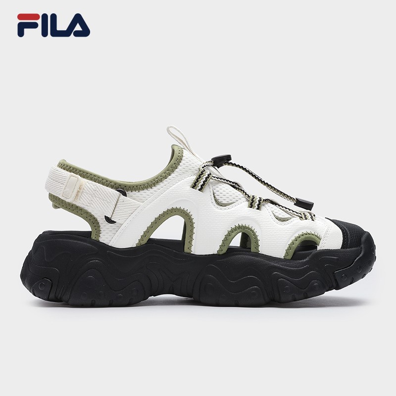 FILA CORE FLUID 5 FASHION ORIGINALE Women's Sandals (Black / White-Green)