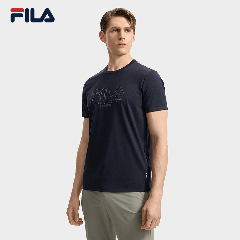 FILA CORE LIFESTYLE WHITE LINE ESCAPE THE CITY Men Short Sleeve T-shirt