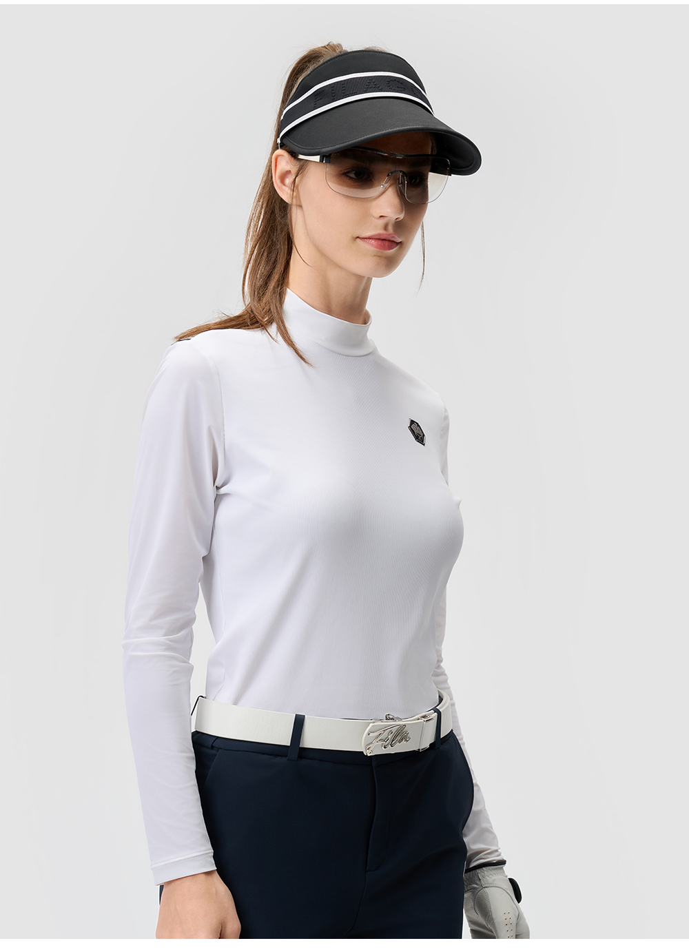 CORE ATHLETICS GOLF2 Women Long Sleeve Tee (White)