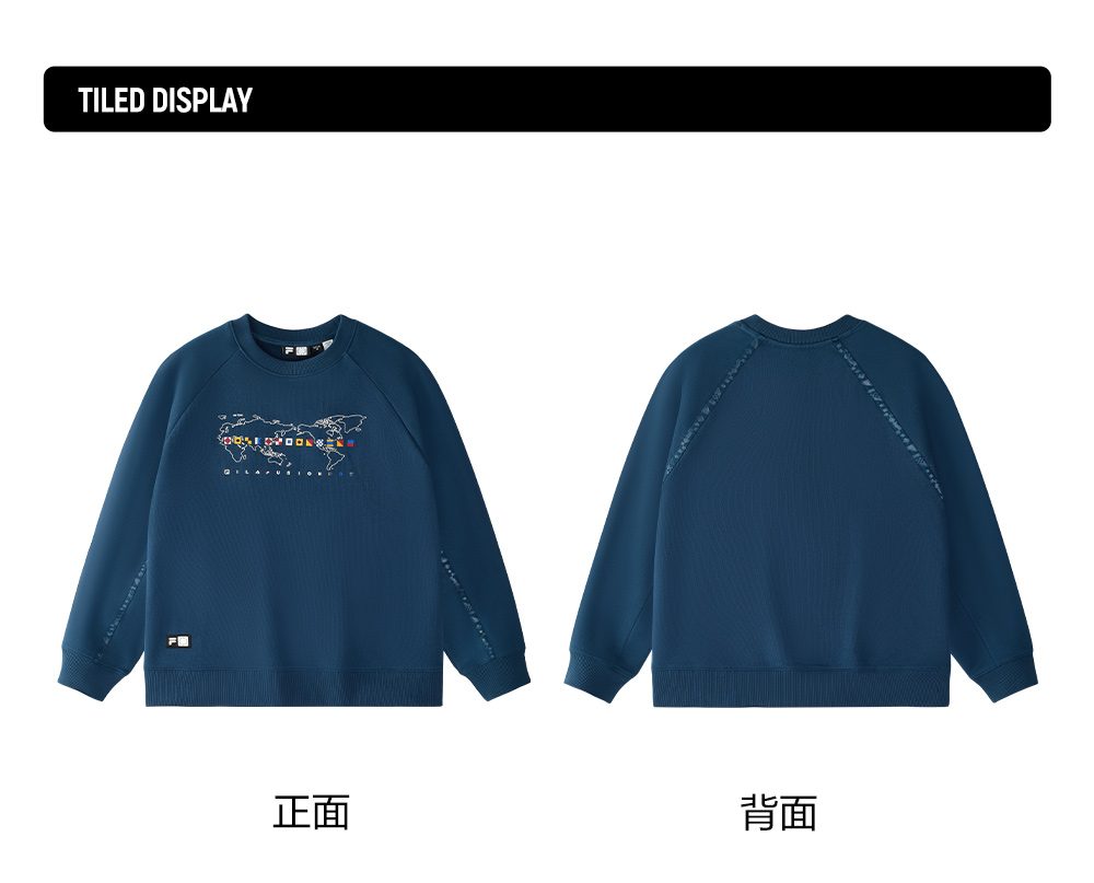 FILA FUSION CROSS OVER FILA X DOE LAND AHOY Women Sweatshirt (Blue)