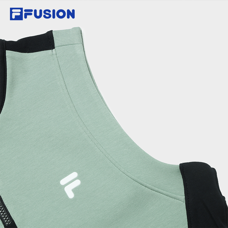 FILA FUSION INLINE URBAN TECH Women Cotton Vest in Green
