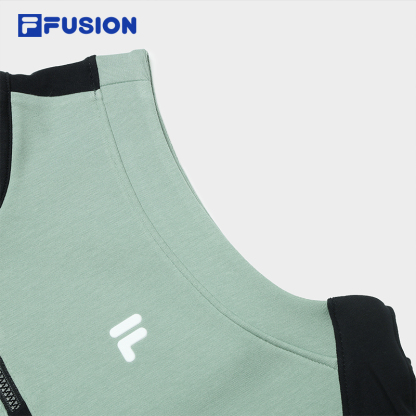 FILA FUSION INLINE URBAN TECH Women Cotton Vest in Green
