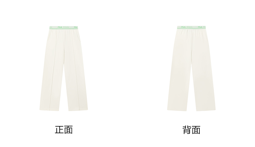 FILA CORE LIFESTYLE EMERALD LE GRAND PALAIS PARIS Women Knit Pants (Grey ash / Creme White)