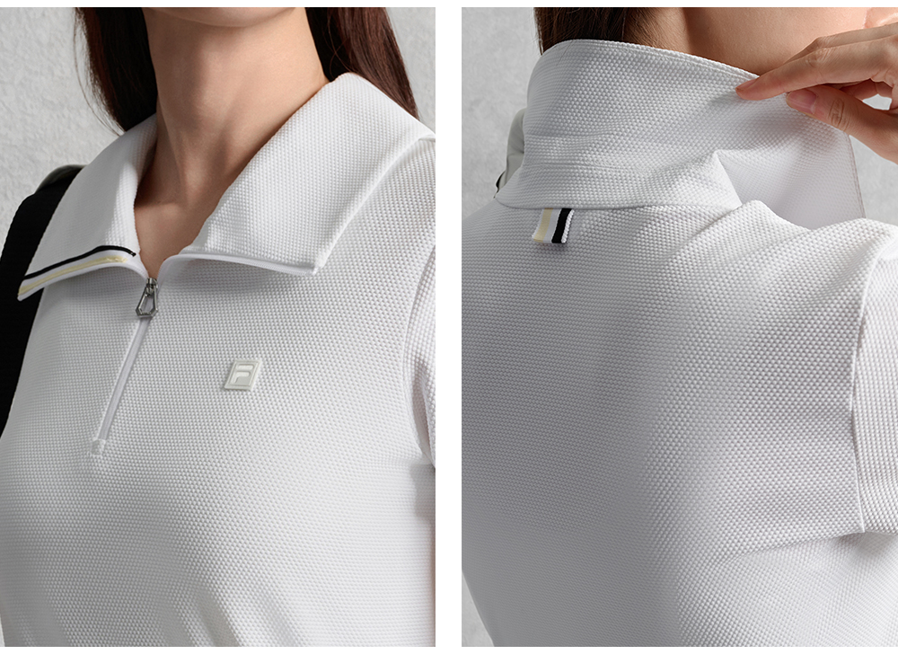 FILA CORE ATHLETICS GOLF ELITE GOLF CLUB Women Short Sleeve Polo (White)