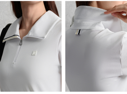 FILA CORE ATHLETICS GOLF ELITE GOLF CLUB Women Short Sleeve Polo (White)