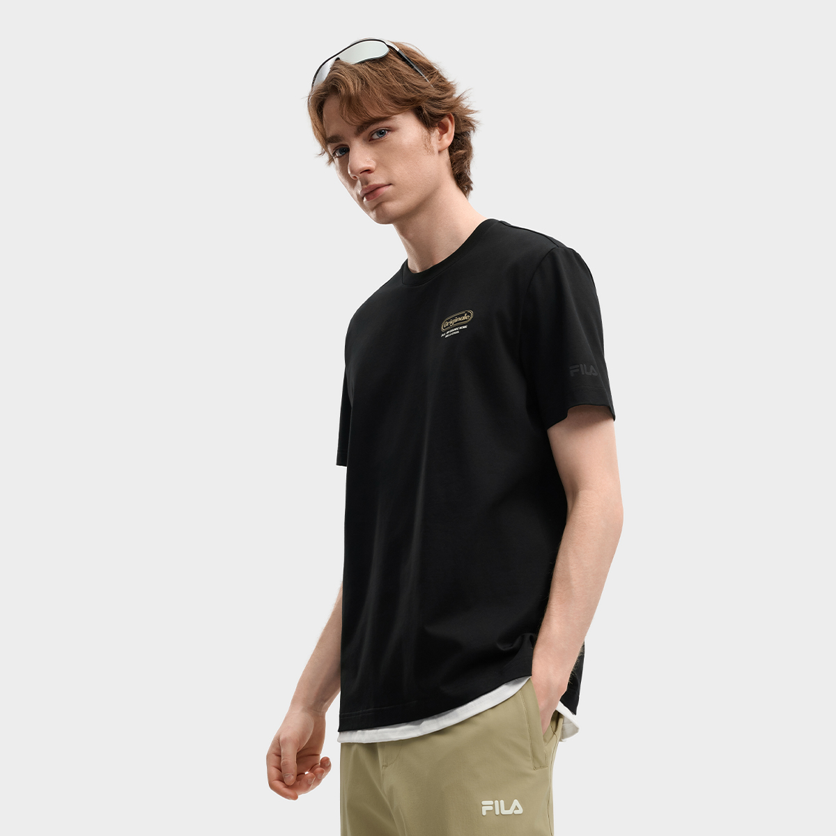 FILA Men Knitted Short Sleeve Top