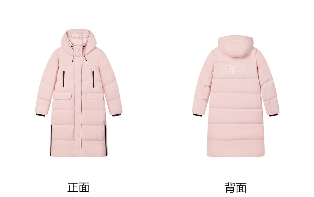 FILA CORE LIFESTYLE FILA ORIGINALE WINTER TENNIS CLUB Women Down Jacket (Black / Pink / White)