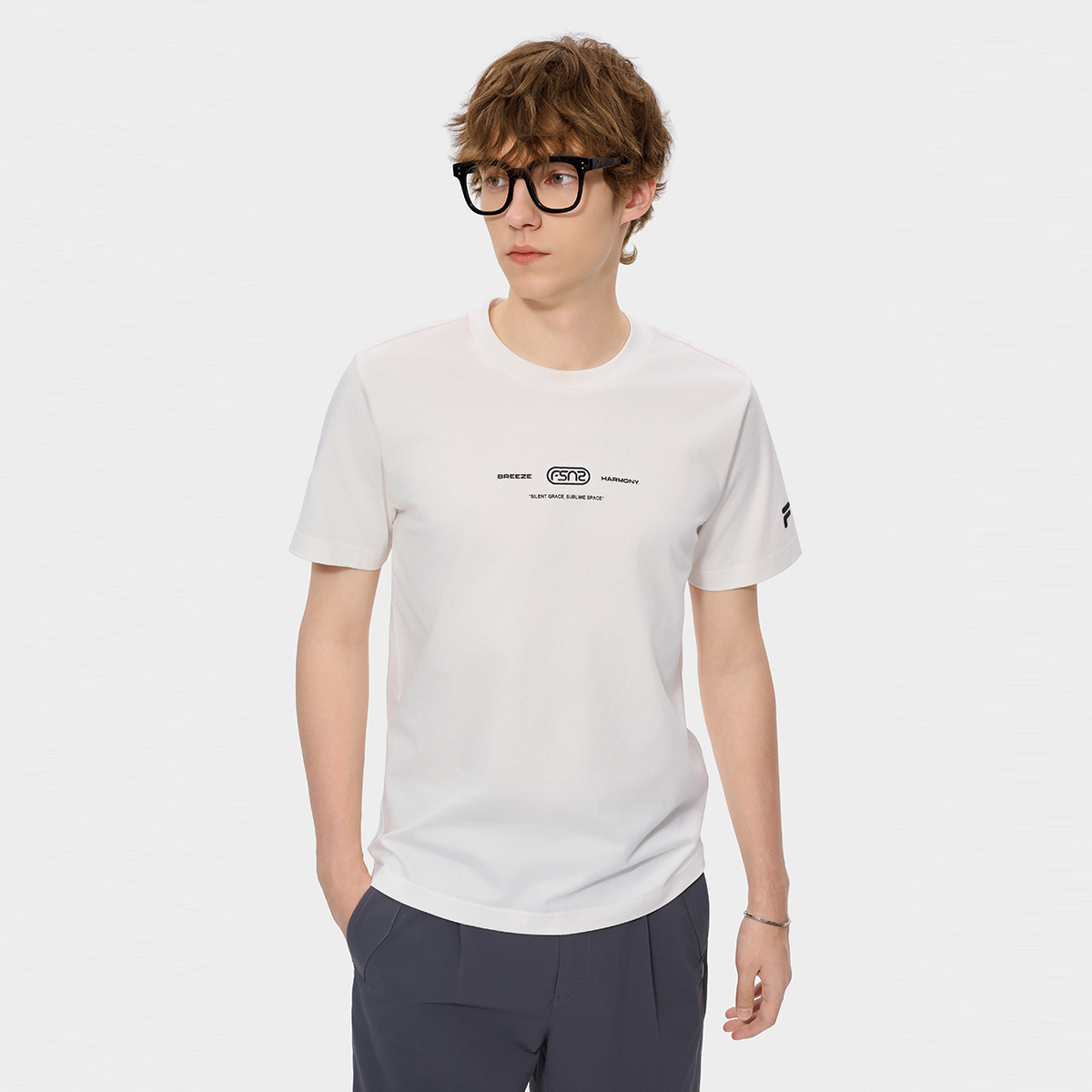 FILA FUSION INLINE Men Knitted Short Sleeve Top
