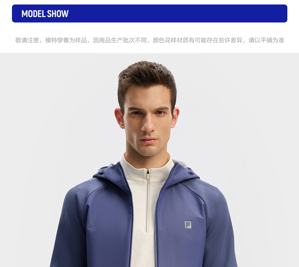 FILA CORE ATHLETICS FITNESS Men Men's Jacket (Blue)