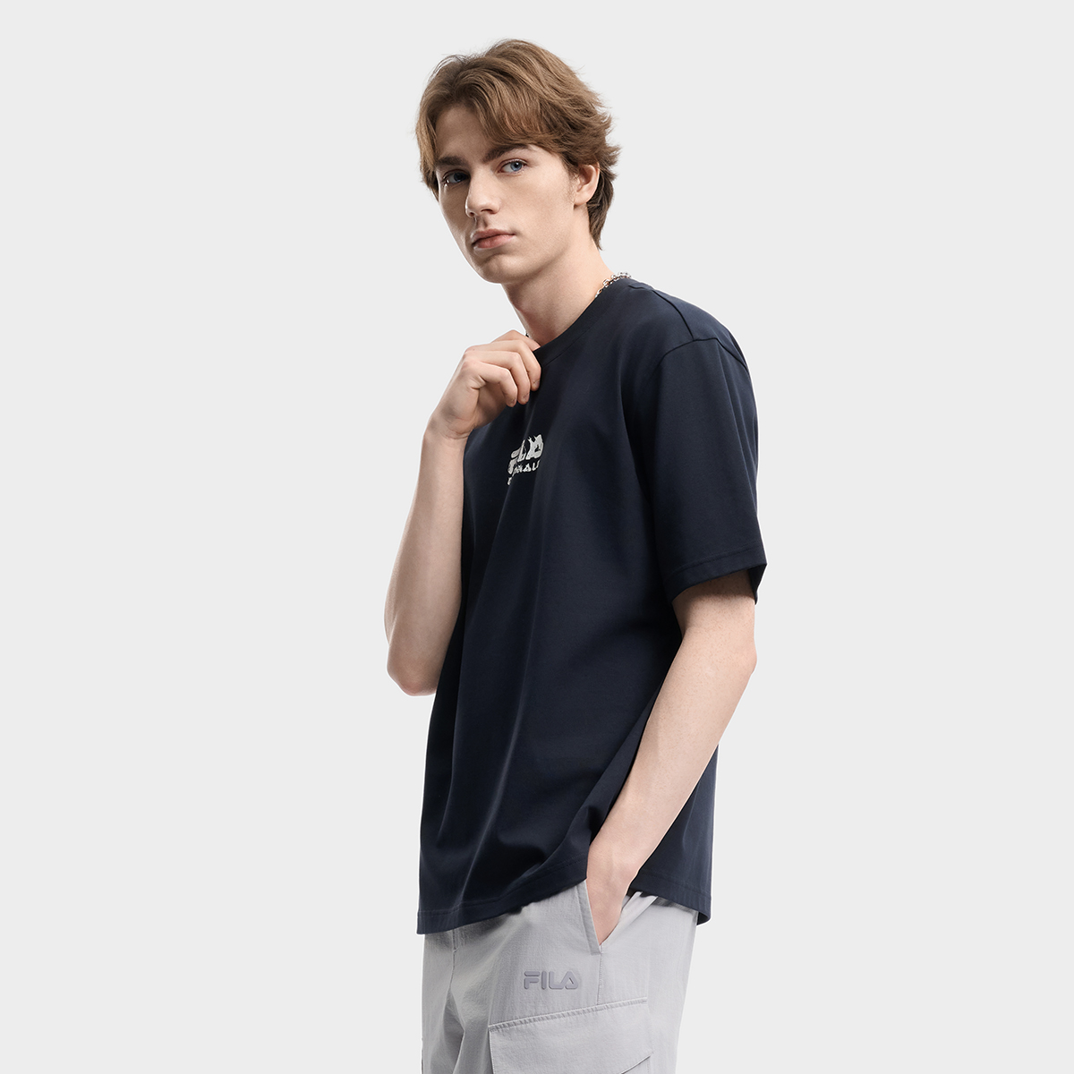 FILA MEN'S ORIGINALE Knitted Short Sleeve Top