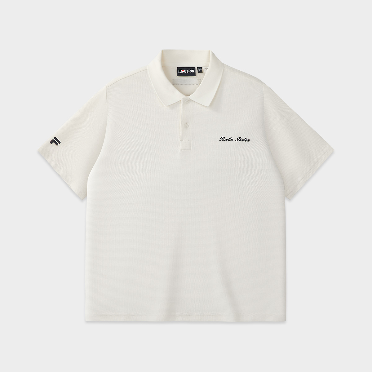 FILA FUSION  FUSION LIFE FUSIONEER DOWNTOWN DRIFT Men Short Sleeve Polo (White)