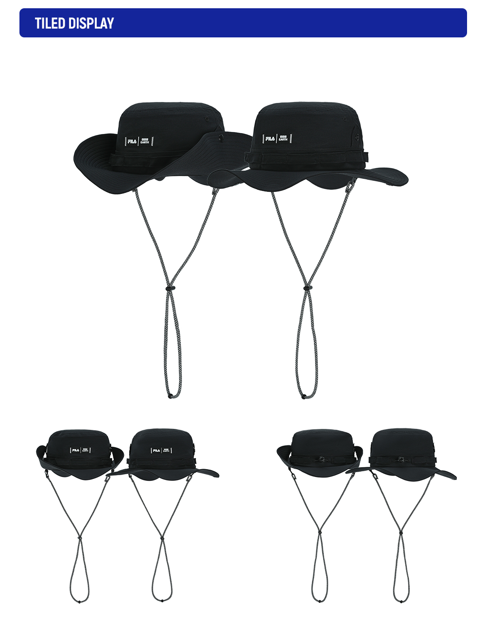 FILA CORE ATHLETICS Men Bucket hat (Black)