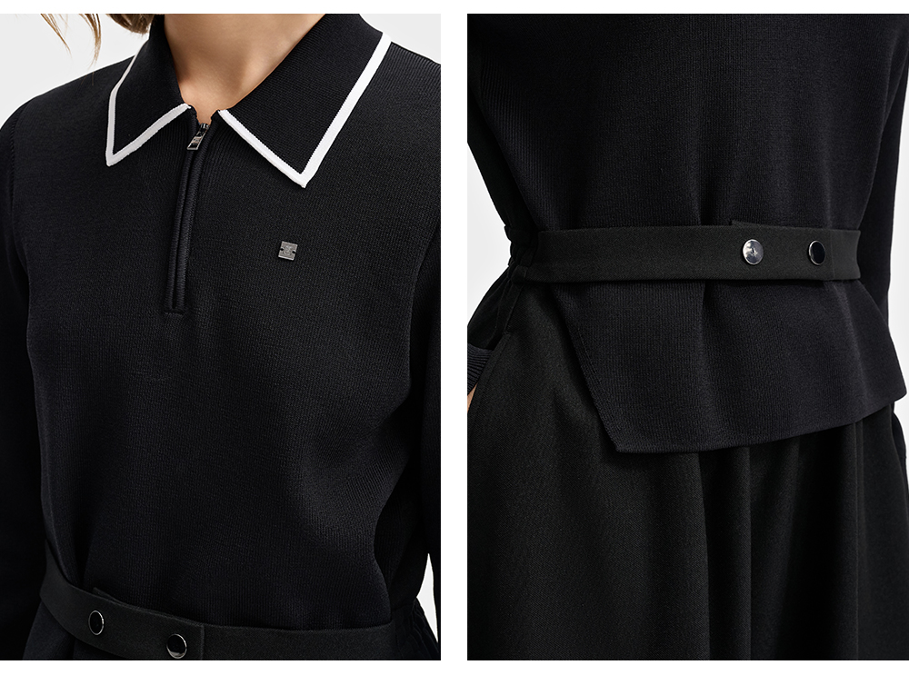 FILA CORE LIFESTYLE WHITE MILAN DESIGN WEEK Women Dress (Black)