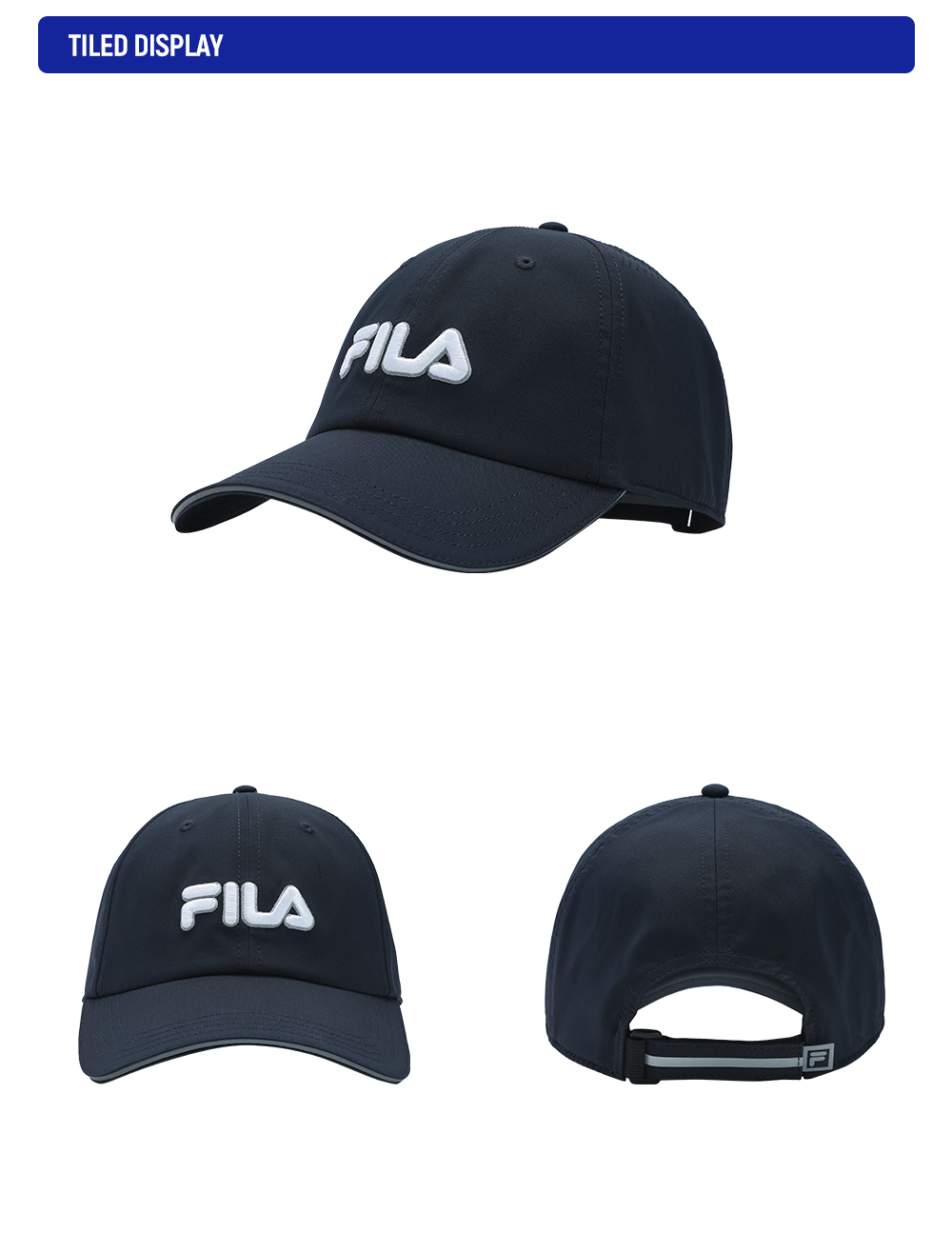 FILA CORE ATHLETICS FITNESS Accessory Men Baseball Cap (Navy / White)