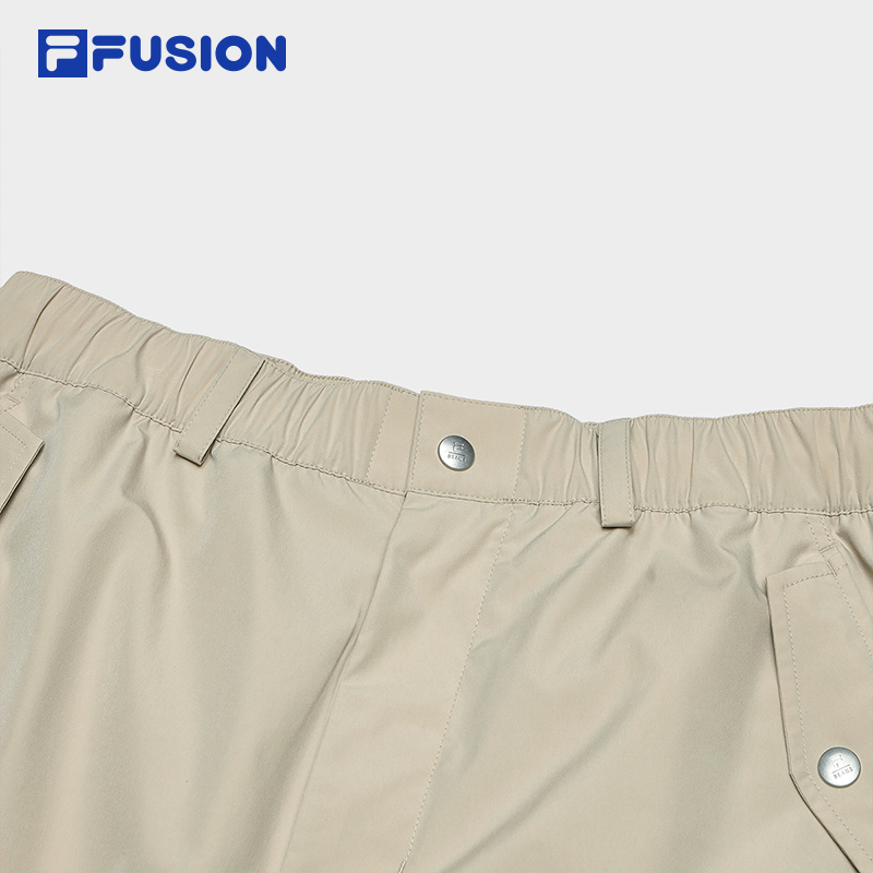 FILA FUSION x BEAMS Unisex Woven Pants in Light Khaki