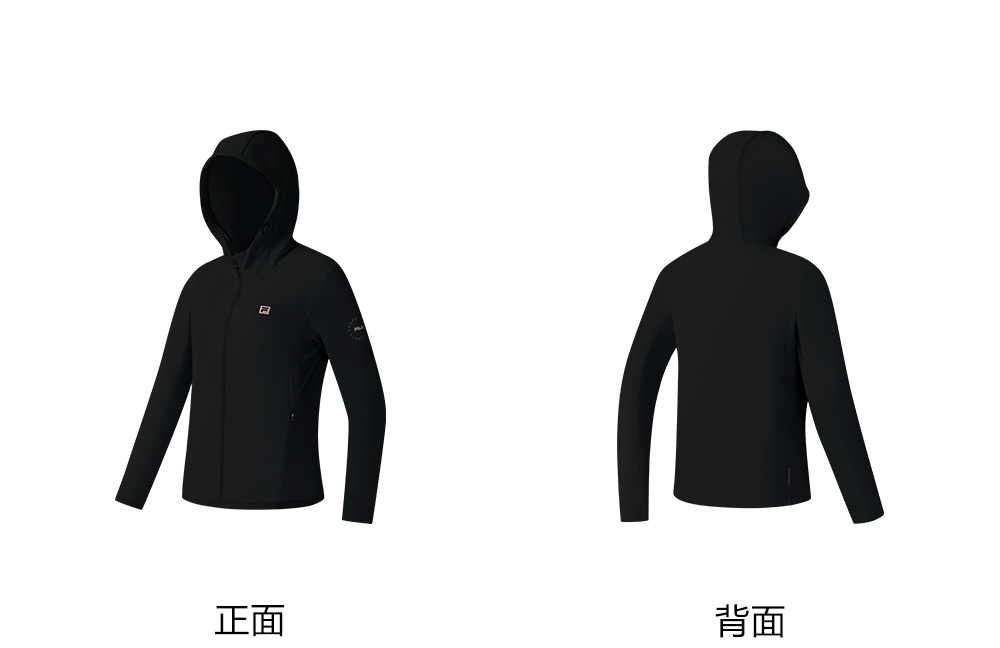 FILA CORE ATHLETICS FITNESS FILA-FIT SOFT POWER Women Knit Jacket (Black)
