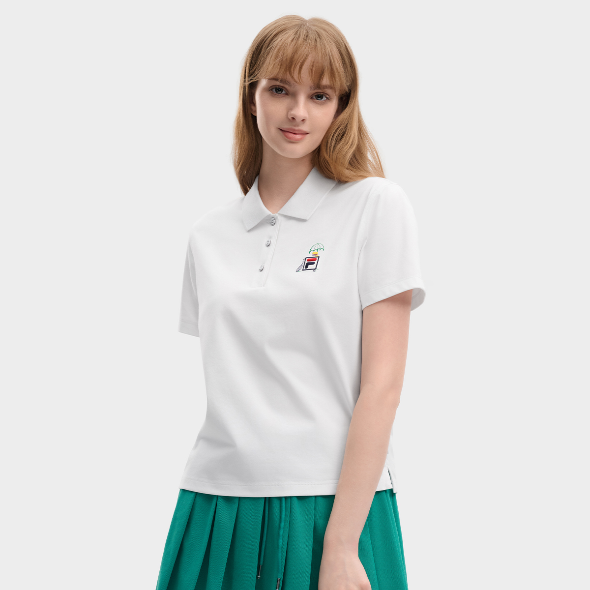 FILA Women's Knit Short Sleeve Polo
