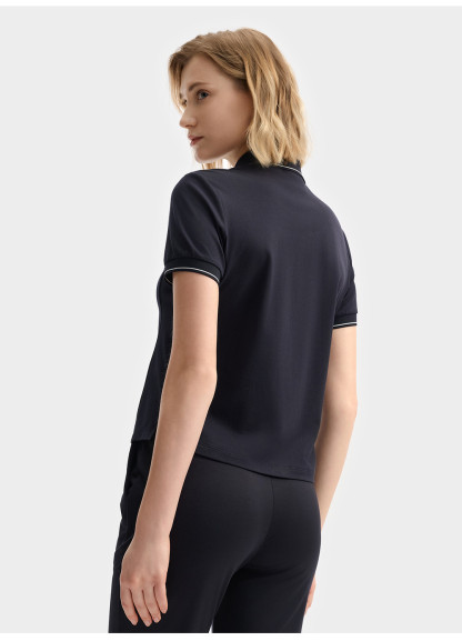 FILA CORE LIFESTYLE WHITE SPORTY & LUXURIOUS Women Polo T-shirt (Navy / Pink / White)