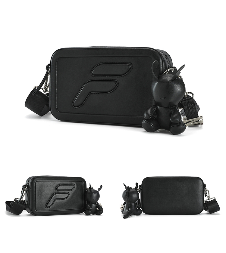 FILA FUSION INLINE CLASSICS Unisex Crossbody Bag in Black