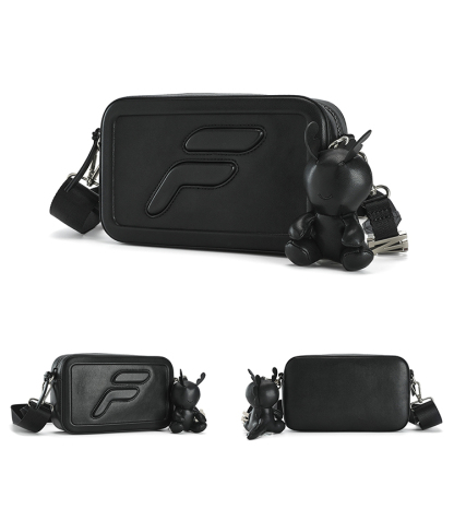 FILA FUSION INLINE CLASSICS Unisex Crossbody Bag in Black