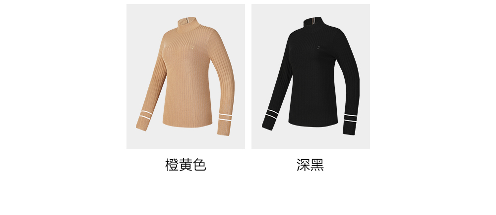 FILA CORE ATHLETICS GOLF BTB LUXURY CLASISSANCE Women Knit Sweater (Beige / Black)