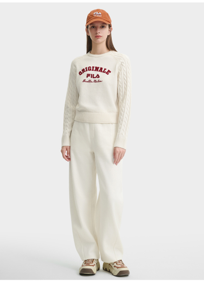 FILA CORE LIFESTYLE FILA ORIGINALE WINTER TENNIS CLUB Women Knit Sweater (Ash)