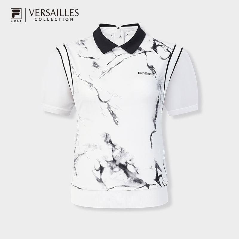 FILA CORE ATHLETICS GOLF2 Women Short Sleeve Polo (Full Print)