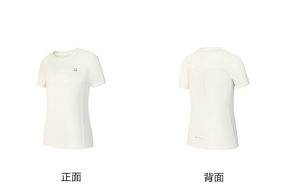 FILA CORE ATHLETICS FITNESS Women Short Sleeves T-Shirt (Black / White)
