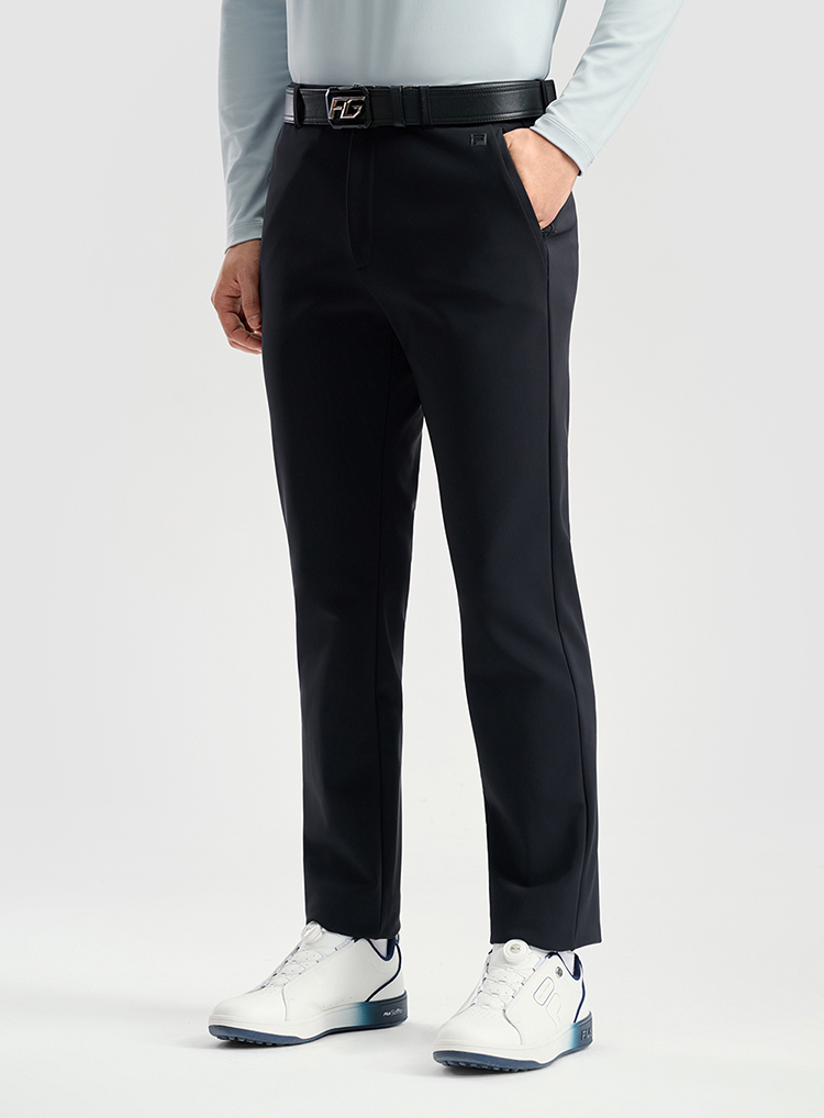 FILA CORE GOLF Men LYCRA Uv resistant  Knit Pants in Black