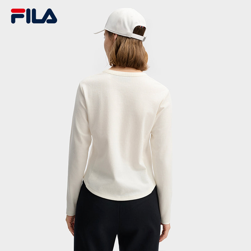 ■FILA■ Women's Basic T-shirt 3/4 Length Shorts FS2TRF2153F Fila Women's French Terry Short, Light Grey Marl, Medium at