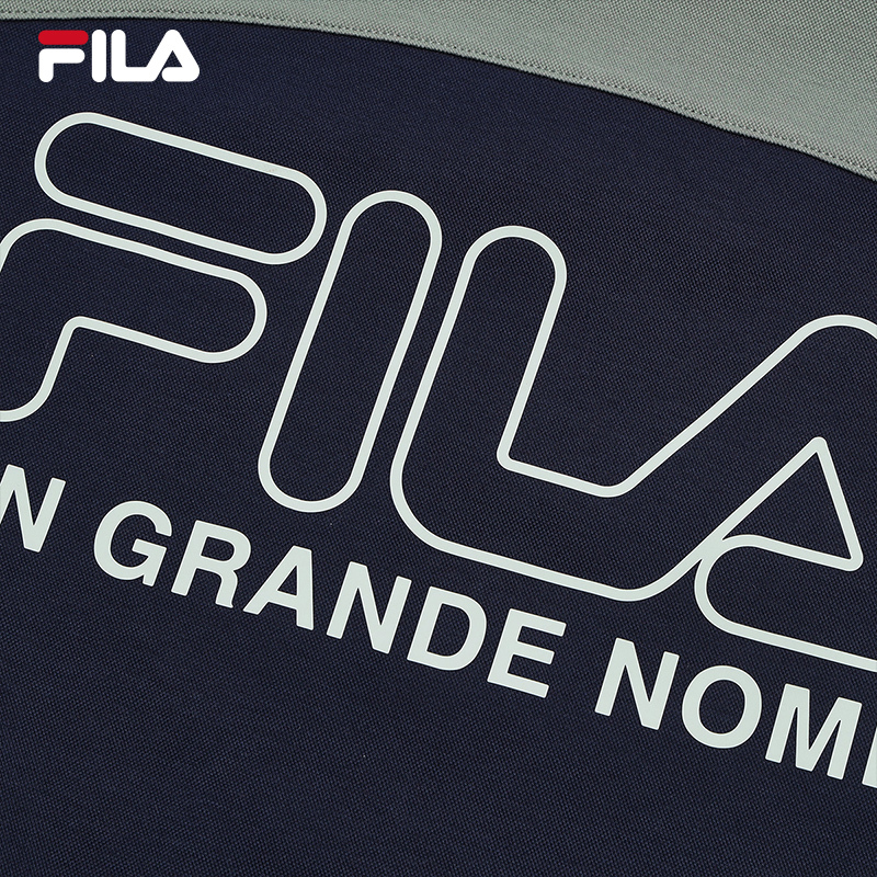 FILA CORE WHITE LINE FILA ORIGINALE Men Short Sleeve T-shirt (Dark Blue / White)