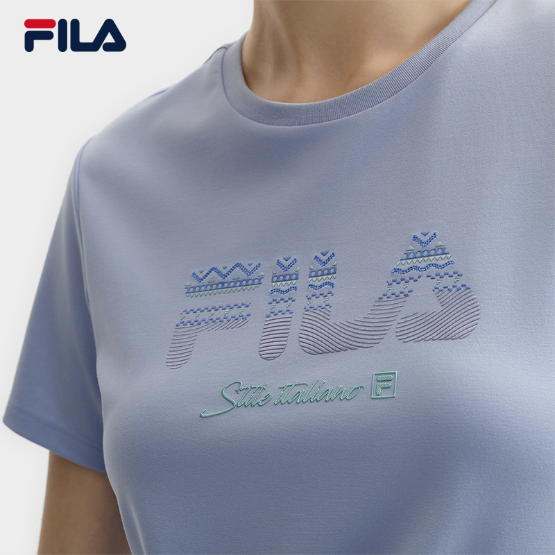 FILA CORE LIFESTYLE WHITE EVERYDAY ELEGANCE Women Short Sleeves T-Shirt
