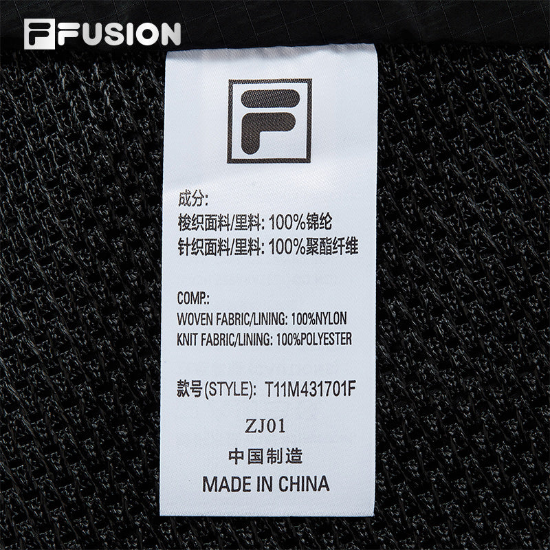 FILA FUSION INLINE URBAN TECH Men Woven Vest (Black)