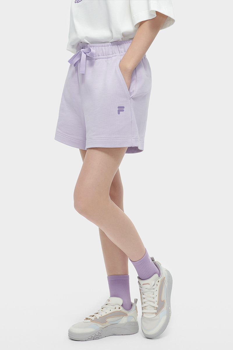 FILA FUSION BASKETBALL INLINE UNIFORM Women's Cotton Shorts (White / Violet)