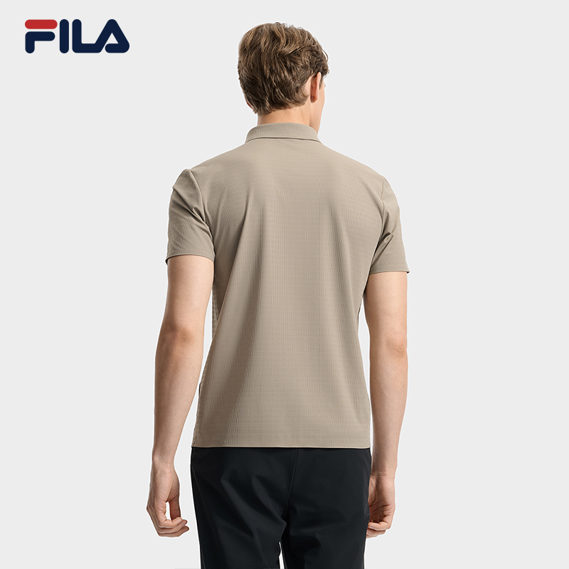 FILA CORE LIFESTYLE BLUE CITY WALKER Men Short Sleeve Polo (Black / Brown)