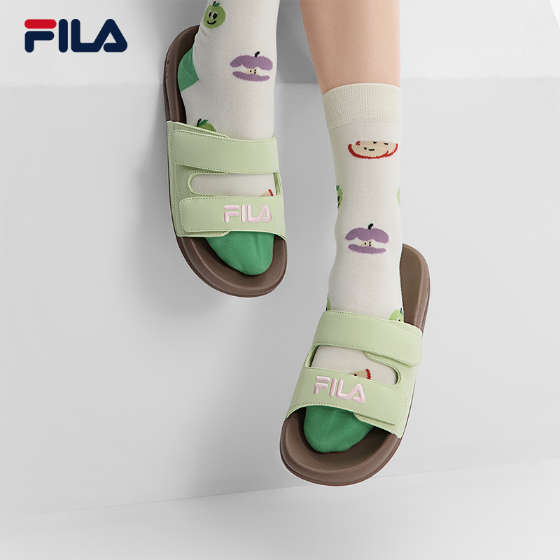 FILA CORE FASHION DRIFTER 2 WOMEN Women Slippers (Green / White / Blush Pink)