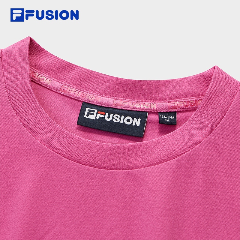 FILA FUSION URBAN TECH Women Short Sleeve T-shirt (Pink/White)